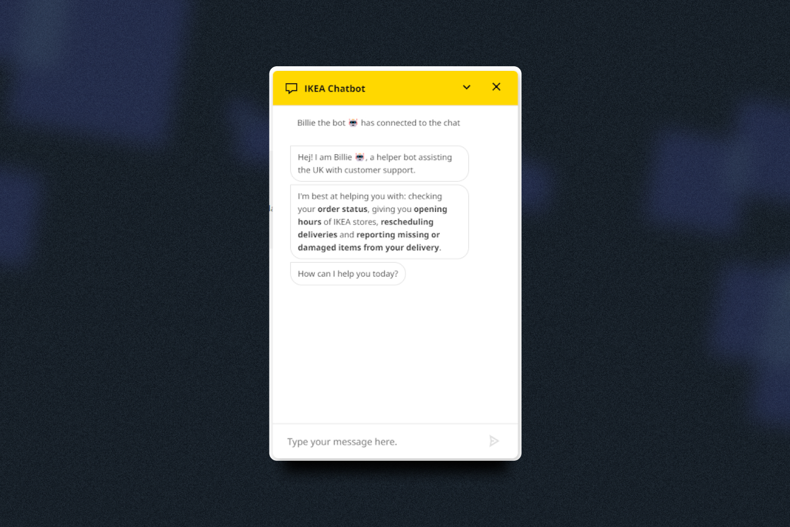 Ikea chatbot